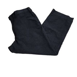 Stafford Men Dark Charcoal Gray Lined Wool Dress Pants 40 x 30 (Actual is 38/28)